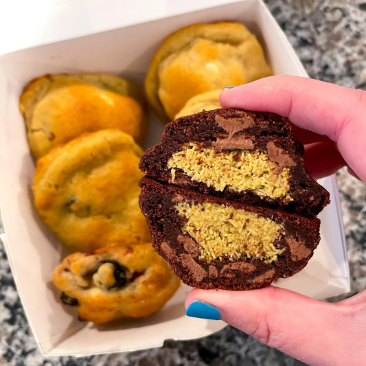 Mini Dubai Chocolate Stuffed Cookie